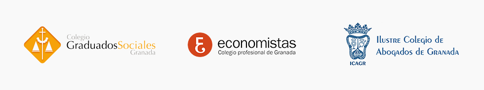 Logo colegios oficiales de Graduados Sociales, Economistas y de Abogados de Granada